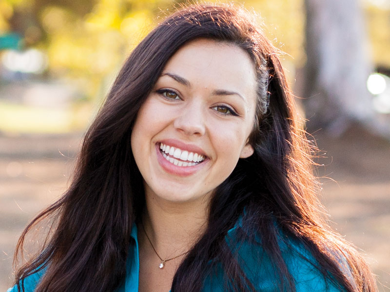 Young lady smiling